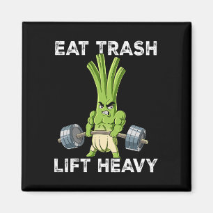 Spring Onion Gym Gewichtstraining Eet Trash Lift H Magneet