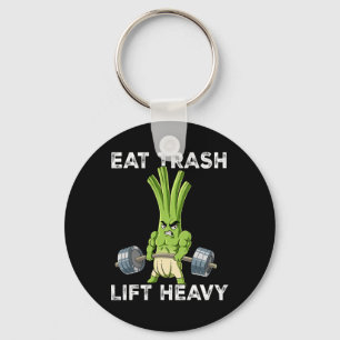Spring Onion Gym Gewichtstraining Eet Trash Lift H Sleutelhanger