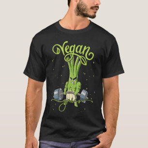 Spring Onion Gym Weight Training Vegan Gains T-shirt