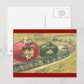 Spring op de Easter Egg Train ! Feestdagenkaart (Voorkant / Achterkant)