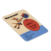 Spring op over grappige Australische football kang Magneet (Rechterzijde)