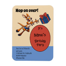 Spring op over grappige Australische football kang Magneet