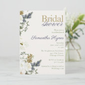 Spring or Winter floral Bridal Shower Kaart (Staand voorkant)