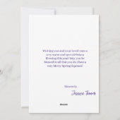 Spring Ostara Easter Equinox Pagan Forest Goddess Feestdagenkaart (Achterkant)