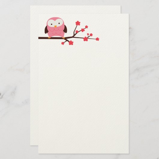 Spring Owl Briefpapier (Voorkant / Achterkant)