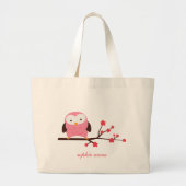 Spring Owl Grote Tote Bag (Voorkant)