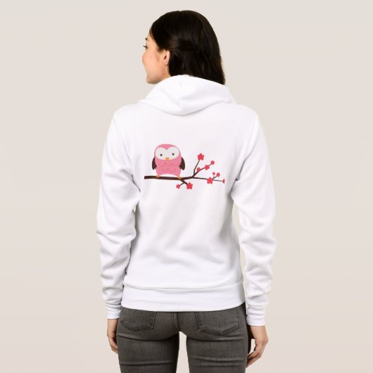 Spring Owl Hoodie (Achterkant volledig)
