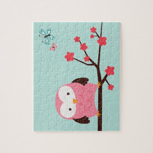 Spring Owl Legpuzzel (Verticaal)
