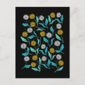 Spring Paardebloem Bloemen en Bladeren Design Briefkaart (Voorkant)