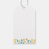 Spring Paardebloem Bloemen en Bladeren Design Cadeaulabel (Achterkant)