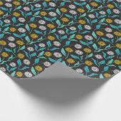 Spring Paardebloem Bloemen en Bladeren Design Cadeaupapier (Hoek)