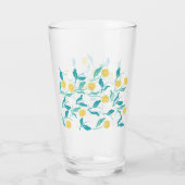 Spring Paardebloem Bloemen en Bladeren Design Glas (Achterkant)