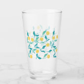 Spring Paardebloem Bloemen en Bladeren Design Glas (Voorkant)