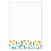 Spring Paardebloem Bloemen en Bladeren Design Kaart (Achterkant)