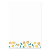 Spring Paardebloem Bloemen en Bladeren Design Kaart (Achterkant)