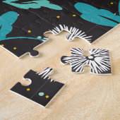 Spring Paardebloem Bloemen en Bladeren Design Legpuzzel (Zijkant)