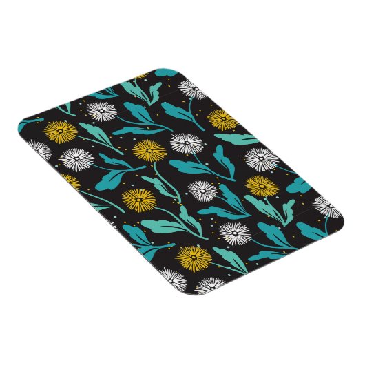 Spring Paardebloem Bloemen en Bladeren Design Magneet (Rechterzijde)