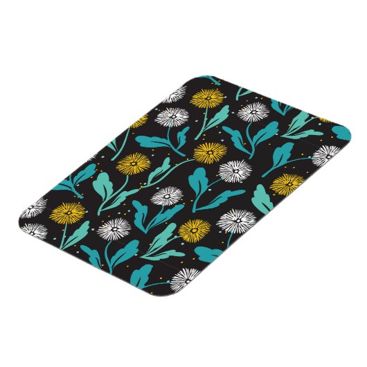 Spring Paardebloem Bloemen en Bladeren Design Magneet (Linkerzijde)