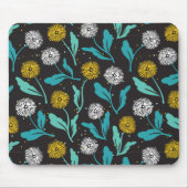 Spring Paardebloem Bloemen en Bladeren Design Muismat (Voorkant)