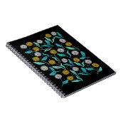 Spring Paardebloem Bloemen en Bladeren Design Notitieboek (Rechterzijde)