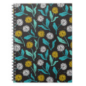 Spring Paardebloem Bloemen en Bladeren Design Notitieboek (Voorkant)