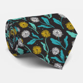 Spring Paardebloem Bloemen en Bladeren Design Stropdas (Opgerold)