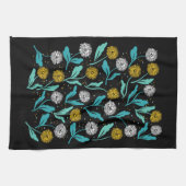 Spring Paardebloem Bloemen en Bladeren Design Theedoek (Horizontaal)