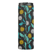 Spring Paardebloem Bloemen en Bladeren Design Thermosbeker (Achterkant)