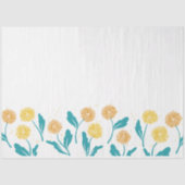 Spring Paardebloem Bloemen en Bladeren Design Tissuepapier (Voorkant)