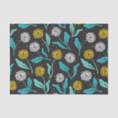 Spring Paardebloem Bloemen en Bladeren Design Tissuepapier (Voorkant)