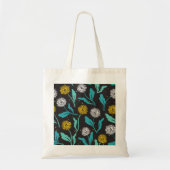Spring Paardebloem Bloemen en Bladeren Design Tote Bag (Voorkant)