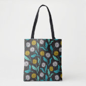 Spring Paardebloem Bloemen en Bladeren Design Tote Bag (Voorkant)