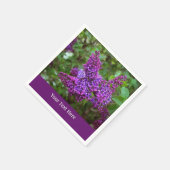 Spring Paarse Lilacs gepersonaliseerd Servet (Hoek)