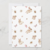 Spring Paashaas Baby shower uitnodiging (Achterkant)