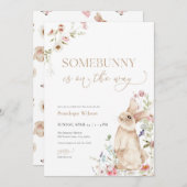 Spring Paashaas Baby shower uitnodiging (Voorkant / Achterkant)