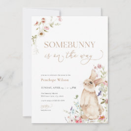 Spring Paashaas Baby shower uitnodiging