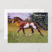 Spring Paint Horse Briefkaart (Voorkant / Achterkant)