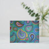 Spring Paisley Briefkaart (Staand voorkant)