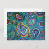 Spring Paisley Briefkaart (Voorkant / Achterkant)