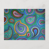 Spring Paisley Briefkaart (Voorkant)