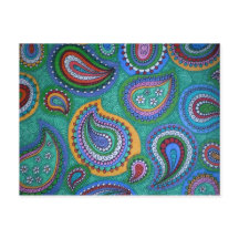 Spring Paisley Briefkaart