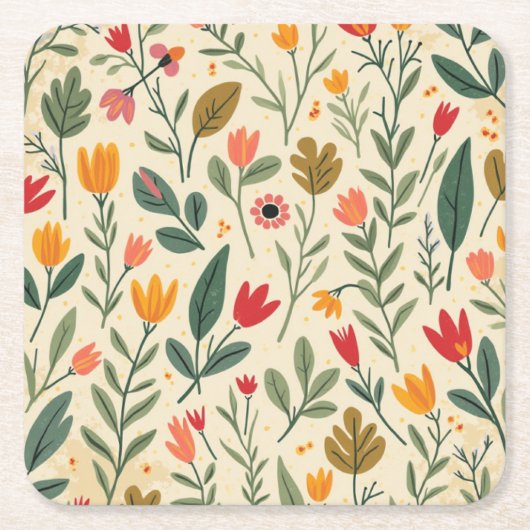 Spring Paper-Onderzetter Kartonnen Onderzetters (Voorkant)