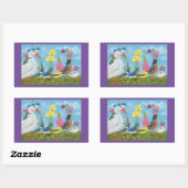 Spring Parade rechthoekige stickers (Vel)