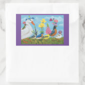 Spring Parade rechthoekige stickers (Tas)