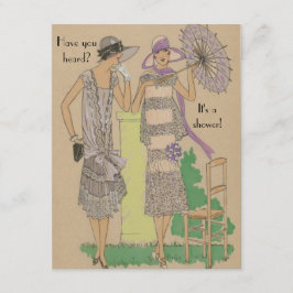 Spring Parijse Flapper Mode Douche Kaart