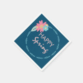 Spring Party Floral Wreath Birthday Flowers Servet (Hoek)