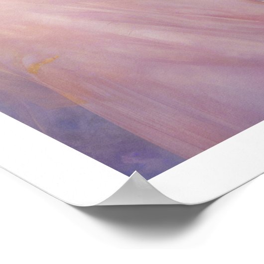 Spring Pastel Art Deco Vrouw Blond Haar Pasen Poster (Hoek)