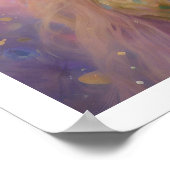 Spring Pastel Art Deco Vrouw met Blond Haar Poster (Hoek)