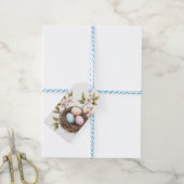 Spring Pastel Bird's Nest Gift Tag Cadeaulabel (Met Touw)