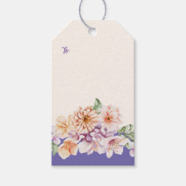 Spring Pastel Bloemen Gift Labels Cadeaulabel